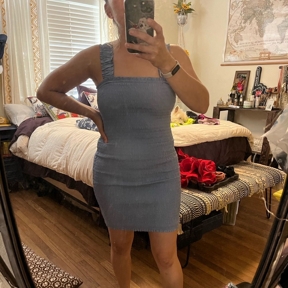 Blue mini dress size small